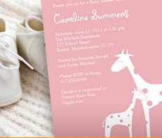 Shop Baby Shower Invitations for Girls