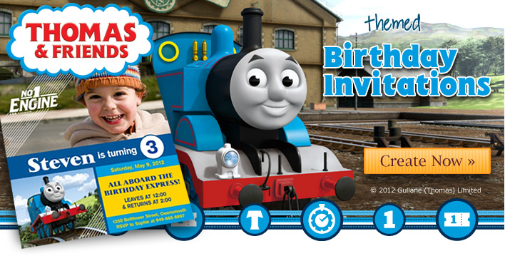 Shop Thomas the Train Party Invitations